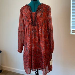 Knox Rose Women’s Burnt Orange Dress, Size XS